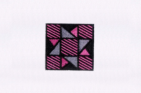 Black Quilting Design Review for Business Merchandise