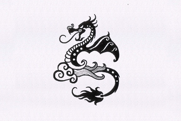 Dragon Embroidery Design Review for Small Business Merch